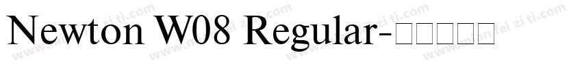 Newton W08 Regular字体转换